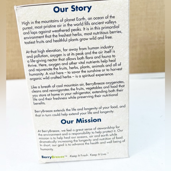 Berry Breeze Activated Oxygen Refrigerator Deodorizer -White - Picture 4 of 9